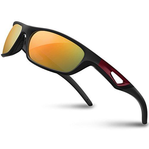 Polarized sunglasses with unbreakable frames for active men and women great for UV Protection Sports Fishing Driving Cycling, Jogging, Golfing