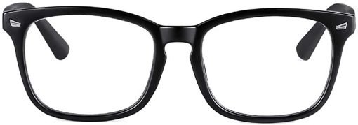 Blue Light Filter Computer Glasses for Blocking Headache [Anti Eye Eyestrain] Transparent Lens Gaming Glasses, Unisex (Men/Women), Classic Black: Computers & Accessories