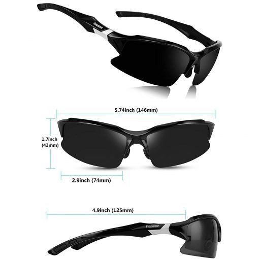 Polarized Sports Sunglasses for Men Women Teens, UV Protection