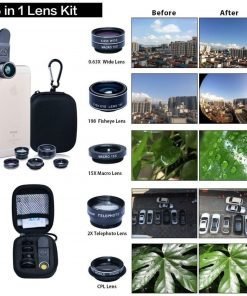 Deluxe Universal 5 in 1 Camera Lens Kit for Smartphones