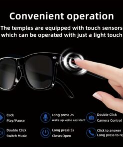 Smart Bluetooth Audio Sunglasses – Open-Ear Sound