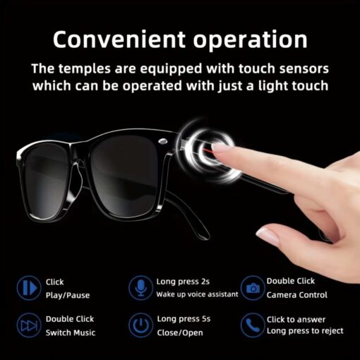 Smart Bluetooth Audio Sunglasses – Open-Ear Sound