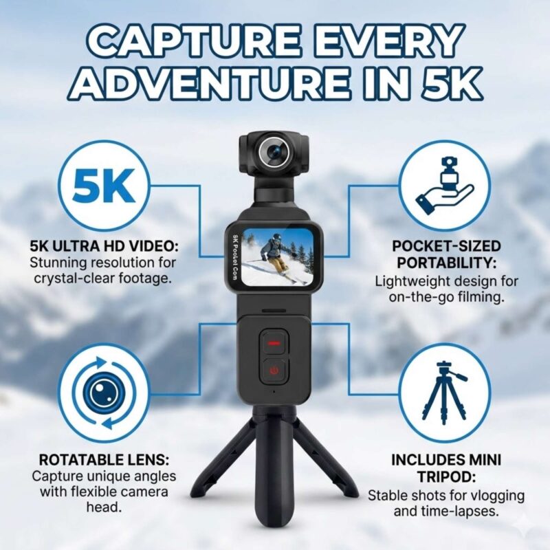 4K Pocket Action Camera